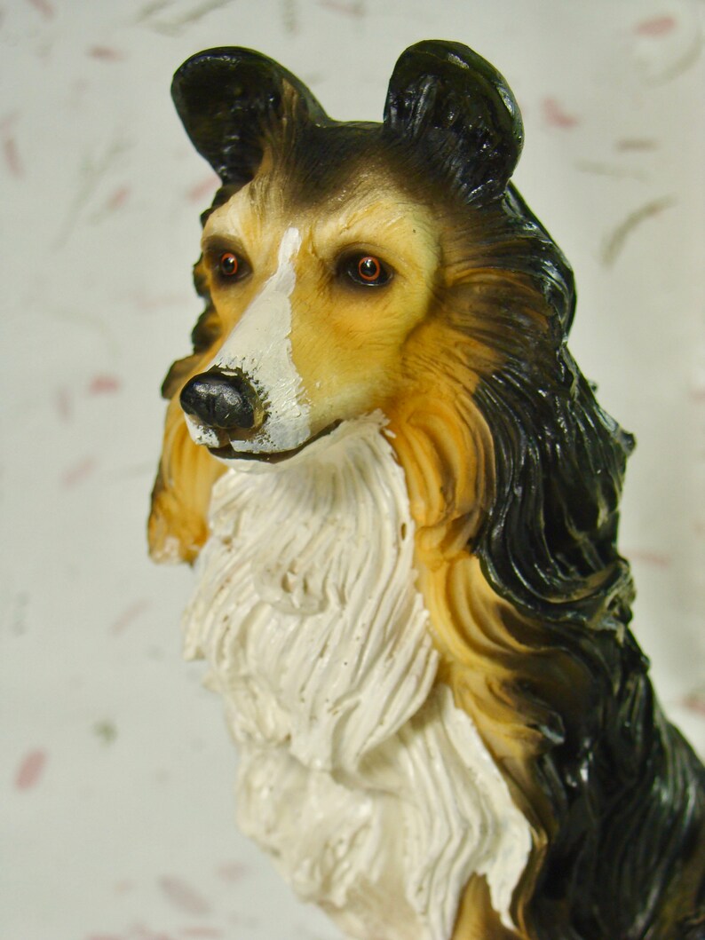 Shetland Sheepdog Figurine Sheltie Dog Figurine Vintage Etsy
