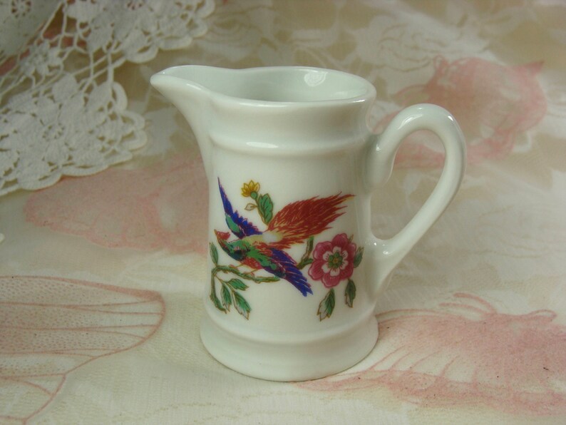 Little Bird Pitcher Small Porcelain Pitcher Tiny Pitcher Little Porcelain Pitcher Doll/'s Pitcher Little Condon Bleau Pitcher Gift