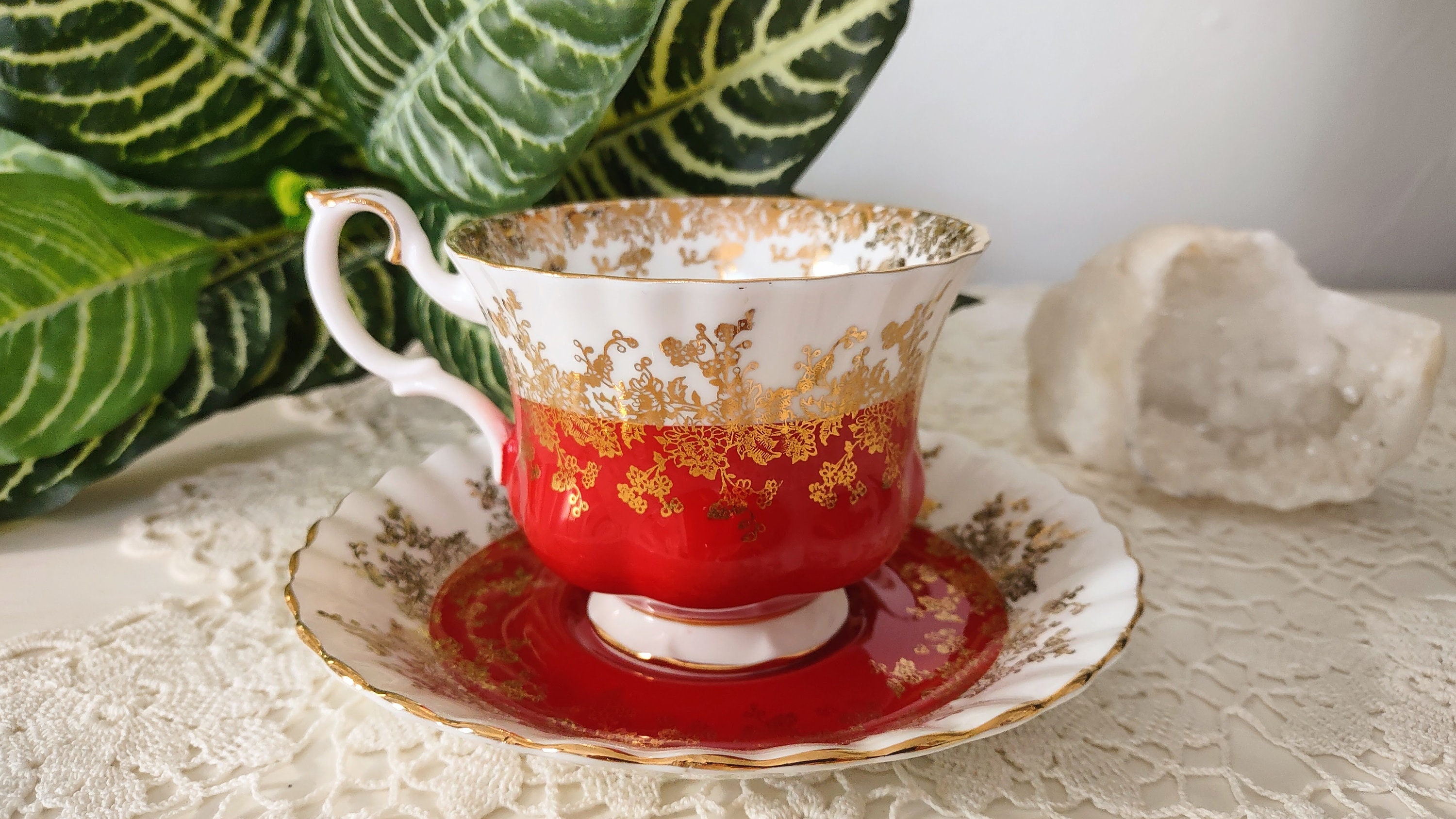 Coffee Cup Royal Albert Regal Series Royal Albert Red Tea Cup