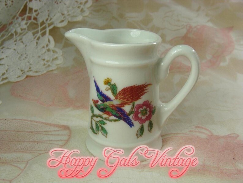 Little Bird Pitcher Small Porcelain Pitcher Tiny Pitcher Little Porcelain Pitcher Doll/'s Pitcher Little Condon Bleau Pitcher Gift