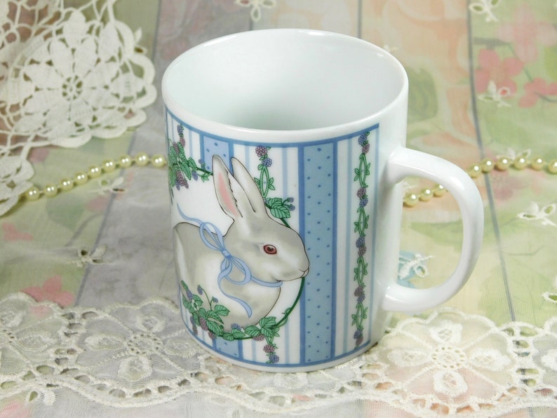 Rabbit Mug Bunny Mug Vintage Bunny Rabbit Mug Ceramic Mug Etsy