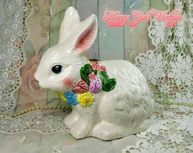 Easter Bunny Porcelain Egg Holder