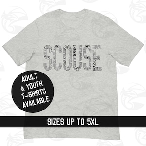 Scouse Word Art T-Shirt, Funny Liverpool Slang Tee, Sizes XS to 5XL, Typographic Scouse Dialect Shirt, Adult & Youth Sizes