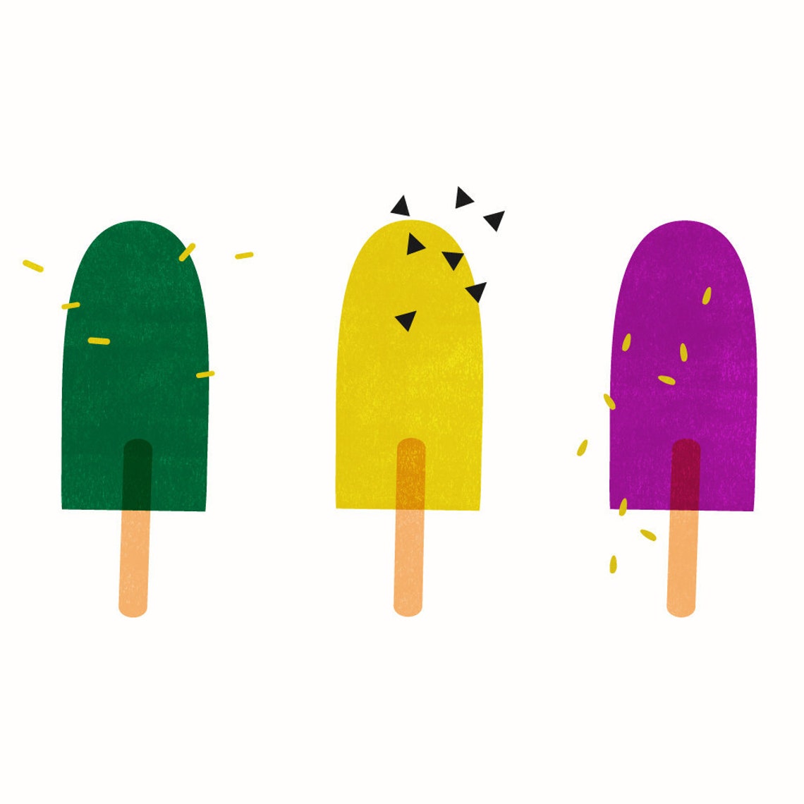 Printable Popsicles Nursery Wall Art Pdfjpeg 8 X 8 Instant Download AP ...
