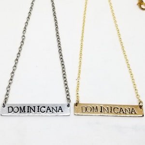 Collier de bar Dominicana (dominican, republica dominicana, latina)