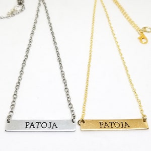 patoja bar necklace (guatemalan necklace, central american)