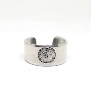 Full moon ring (moon ring, luna ring, moon jewelry)
