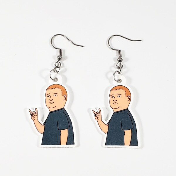 Bobby Hill earrings (king of the hill)