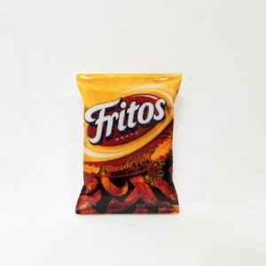 hot fritos pin or magnet (hot fritos lapel, fritos pin, flaming hot fritos)