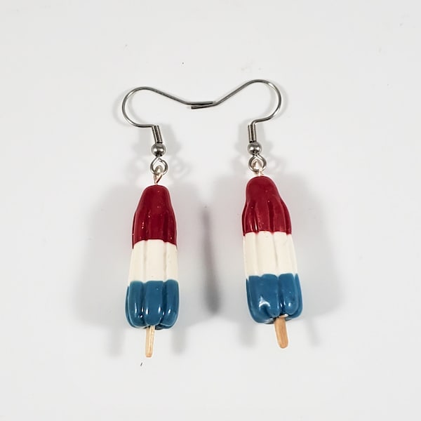 Rocket popsicle earrings (popsicle earrings, ice cream earrings)