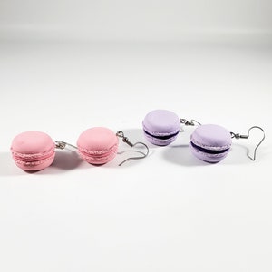 Macaron cookie earrings-different colors (dessert earrings)