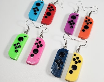 Joy-Con Switch Earrings (gamer earrings, game controller earrings, video game controller earrings, video game earrings)
