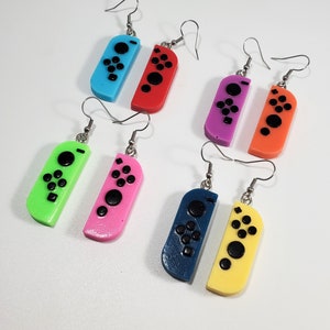 Joy-Con Switch Earrings (gamer earrings, game controller earrings, video game controller earrings, video game earrings)