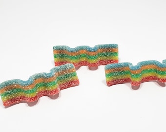 Rainbow Sour Belt pin (sour candy pin, gummy pin, candy pin)