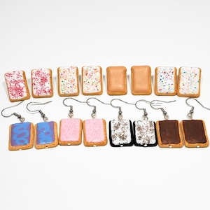 Poptart earrings poptart jewelry, dessert jewelry, dessert earrings image 1