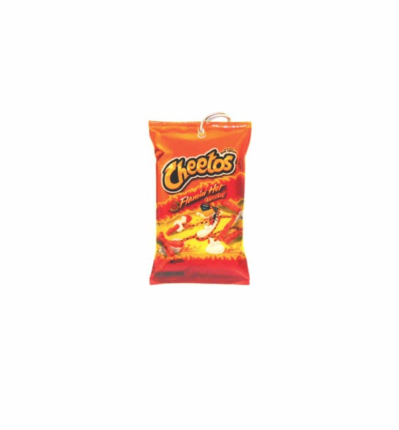 hot cheetos keychain (hot cheetos, chips, cheetos)