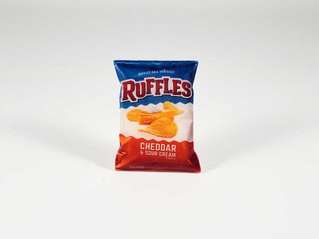 Ruffles Cheddar and Sour Cream Pin or ruffles Lapel, Chips Pin