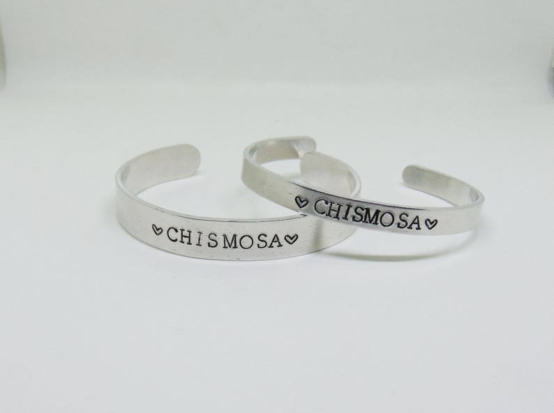 Chismosa cuff bracelet chisme, chismosa bracelet, latinx bracelet, stamped cuff, chismosa bracelet image 1