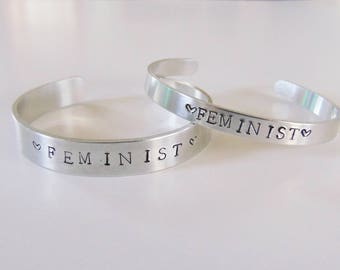 feministische manchet armband (feministische armband, latinx armband)