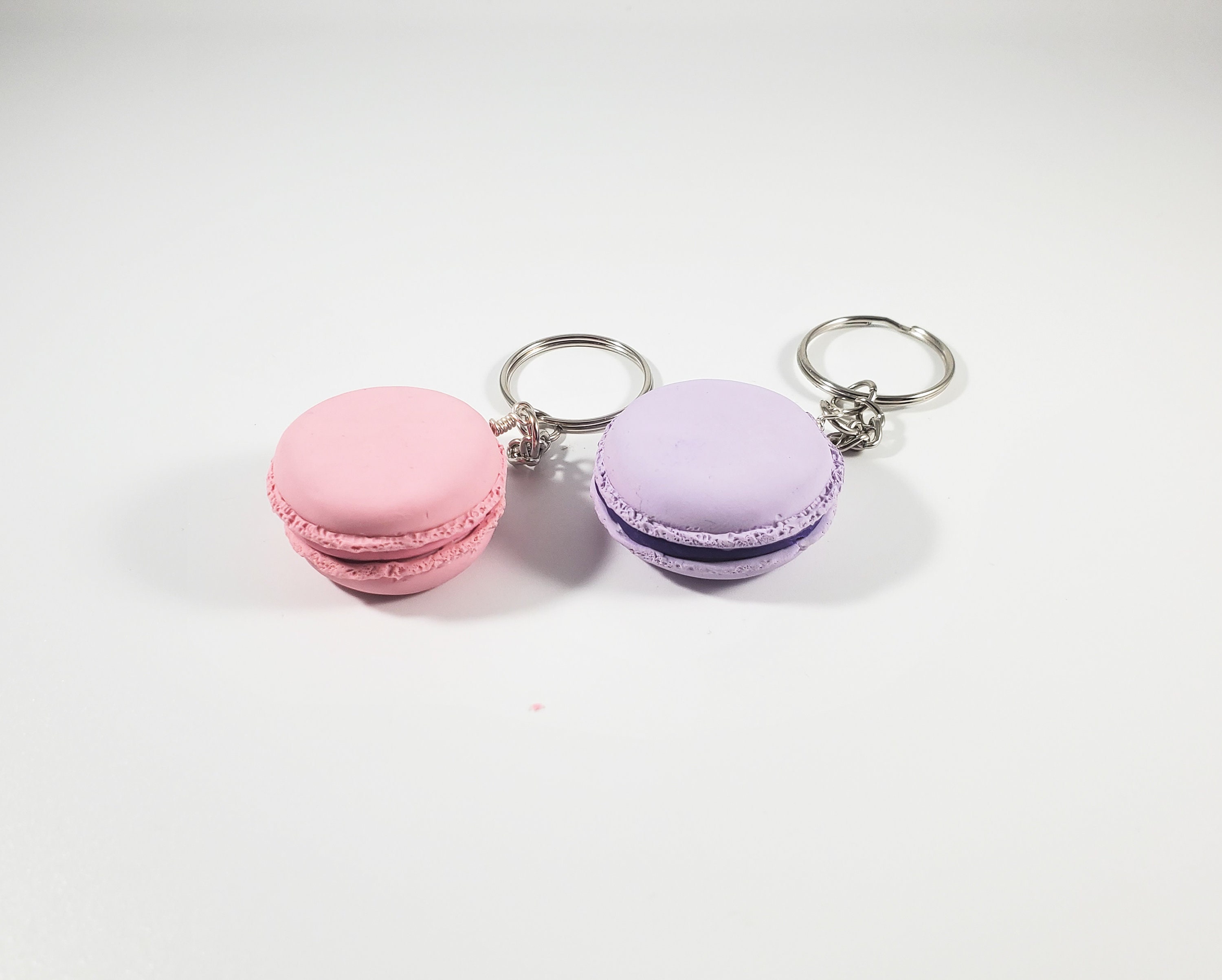 Macaron Keychain Different Colors cookie Keychains Macaron Cookie Keychain French Macaron Etsy