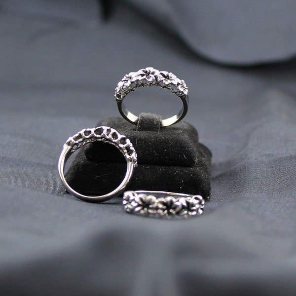 Jasmine Flower Ring Etsy