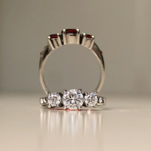 Stainless Steel Ring Triple Stone, Stainless Steel Band Ring, Stainless Steel Ring