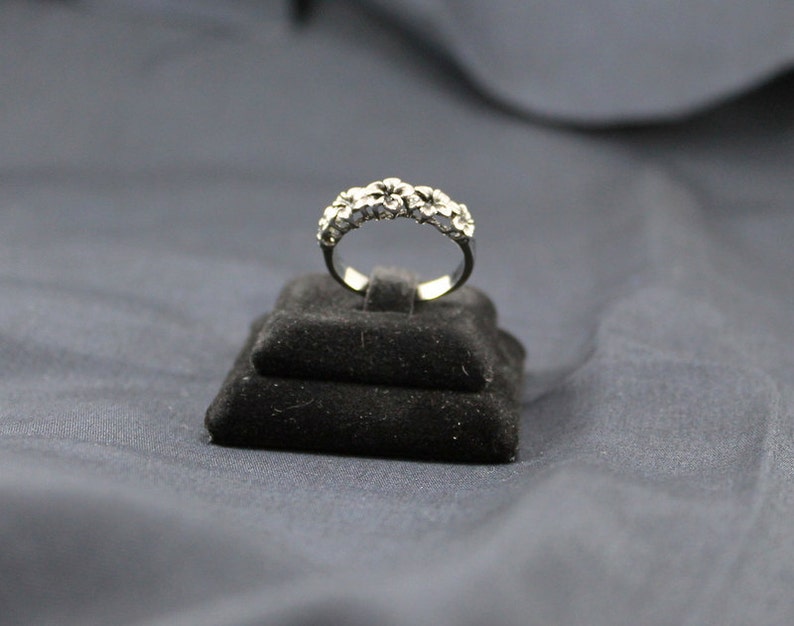 Jasmine Flower Band Ring Stainless Steel 316L Flower Ring Etsy