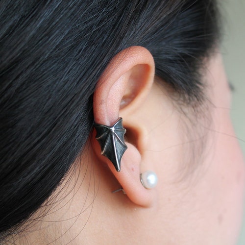 Dragon Wing Ear Cuff Fantasy Wing Ear Cuff Stainless Steel Etsy