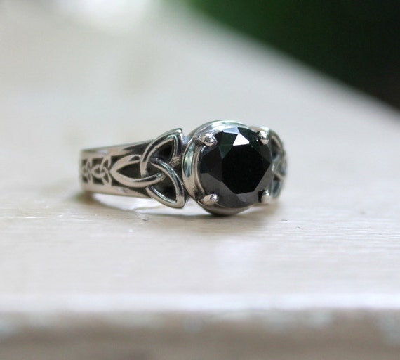 Stainless Steel Ring, Trinity Design Ring, Stainless Steel Band 