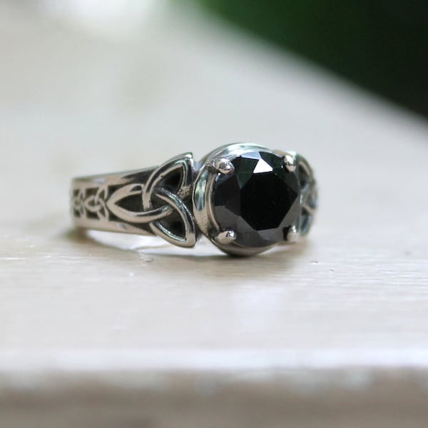Roestvrijstalen ring, Trinity Design-ring, roestvrijstalen bandring