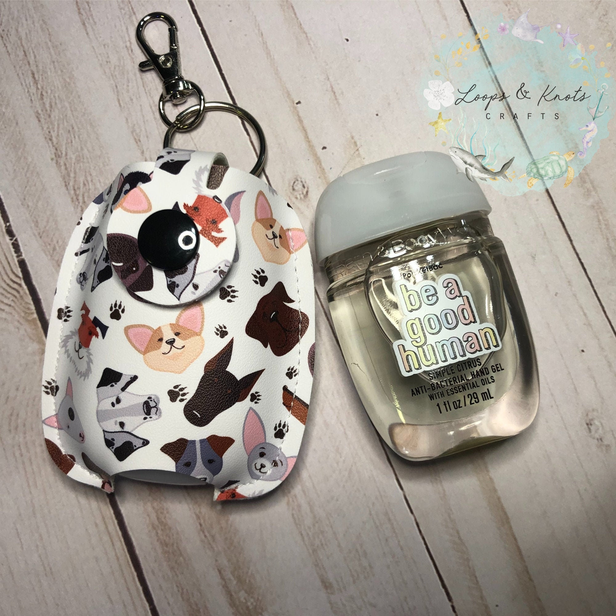 Puppy Dog Hand Sanitizer Holder Keychain Etsy