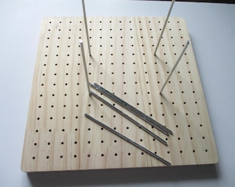 Wooden blocking board with Dowels