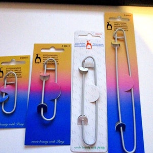 Pony Stitch holders, stitch holders, jumbo stitch holder, knitting stitch holder, knitters stitch holder, mini stitch holder