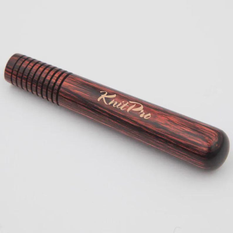 KnitPro Oasis Interchangeable Crochet Hook, Wooden Handle Rose wooden handle UK/CA