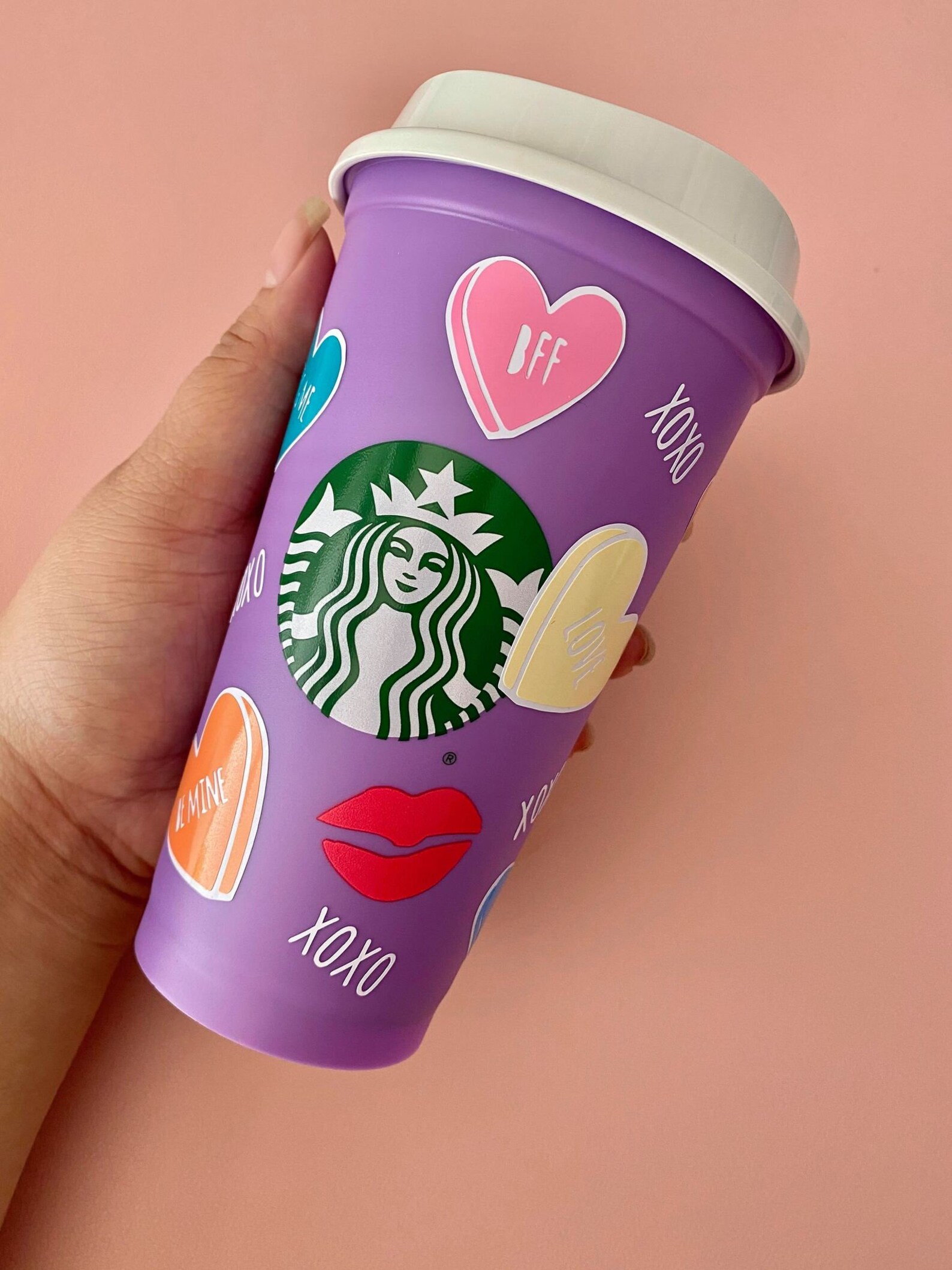 SALE Valentine's Day Starbucks Cup Starbucks Reusable Etsy