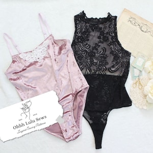 Cedar Bodysuit Sewing Pattern with Thong or Full Variations