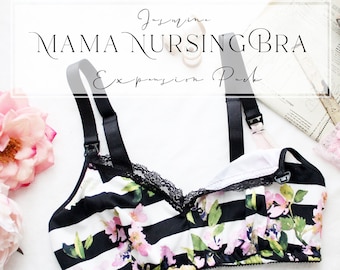 Jasmine Mama Nursing Maternity Bra Expansion Pack Sewing Pattern with Side Sling for Breastfeeding