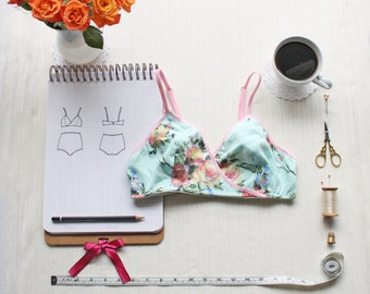 Bralette Sewing Pattern Ohh Lulu 1310 Anna Cross Over Bra Instant Download PDF