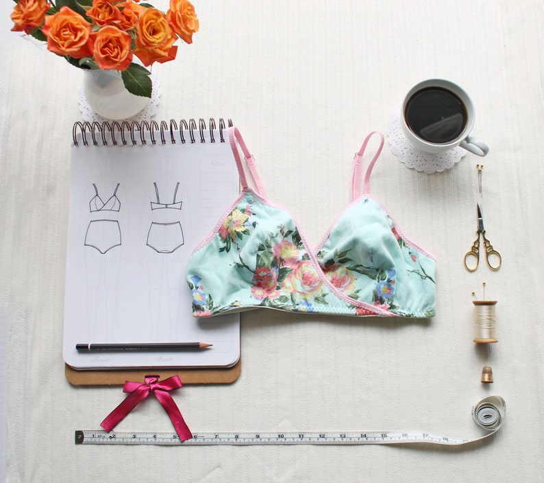 Bralette Sewing Pattern Ohh Lulu 1310 Anna Cross Over Bra Instant Download PDF 