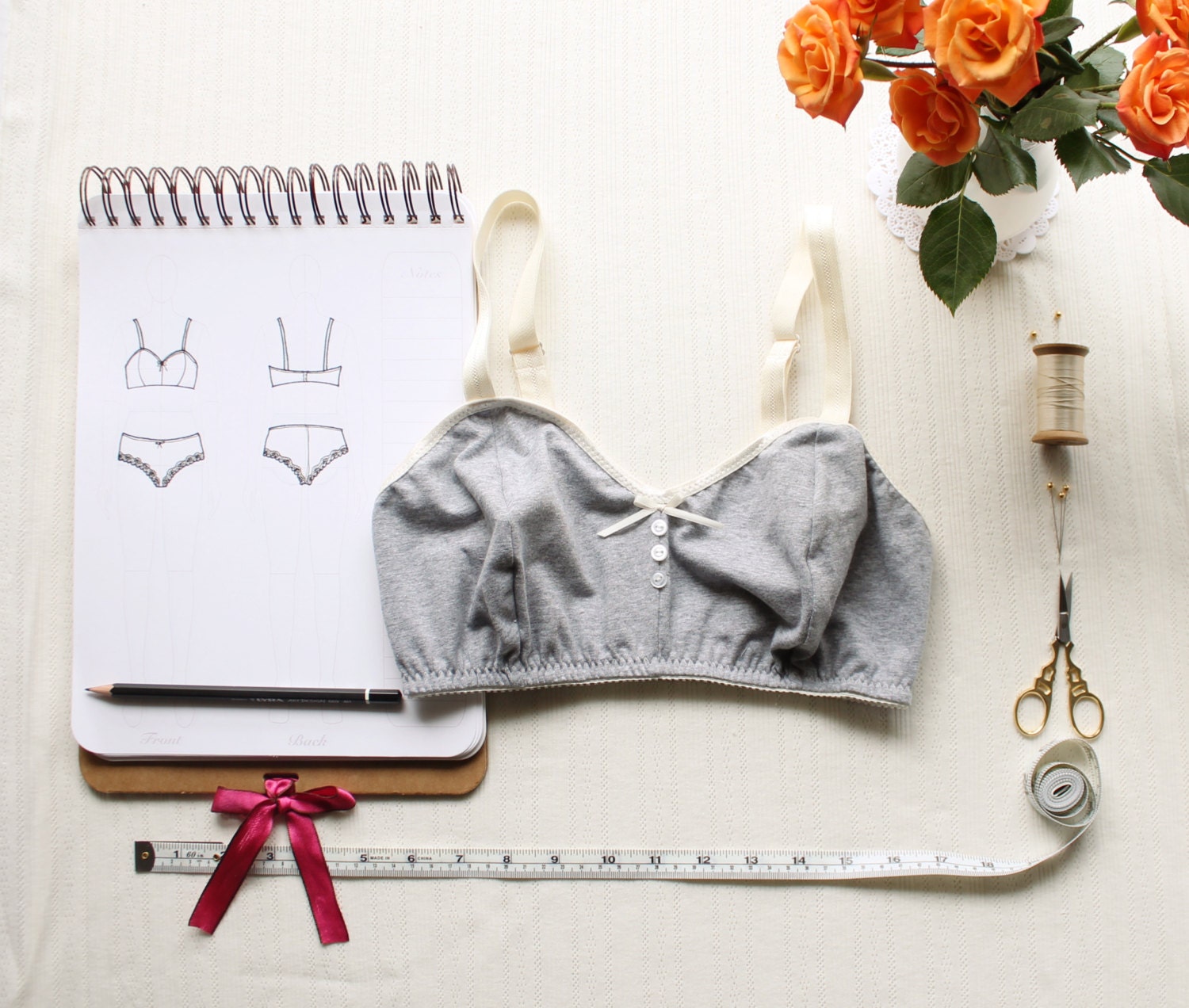 Afi Elegance Bra Lingerie Sewing Pattern Package 1 Sizes Instant