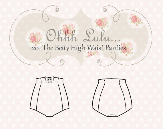 High Waisted Panties Sewing Pattern for Women, Underwear Pattern