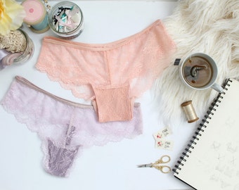 The Ultimate Lace Panties Sewing Pattern DIY Thong and Hipster Panty Pattern Instant Download PDF By Oh Lulu