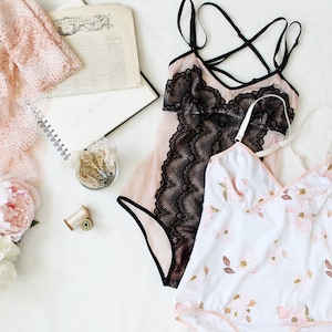 Anouk PDF Sewing Pattern for a Bodysuit with Two Neckline Variations