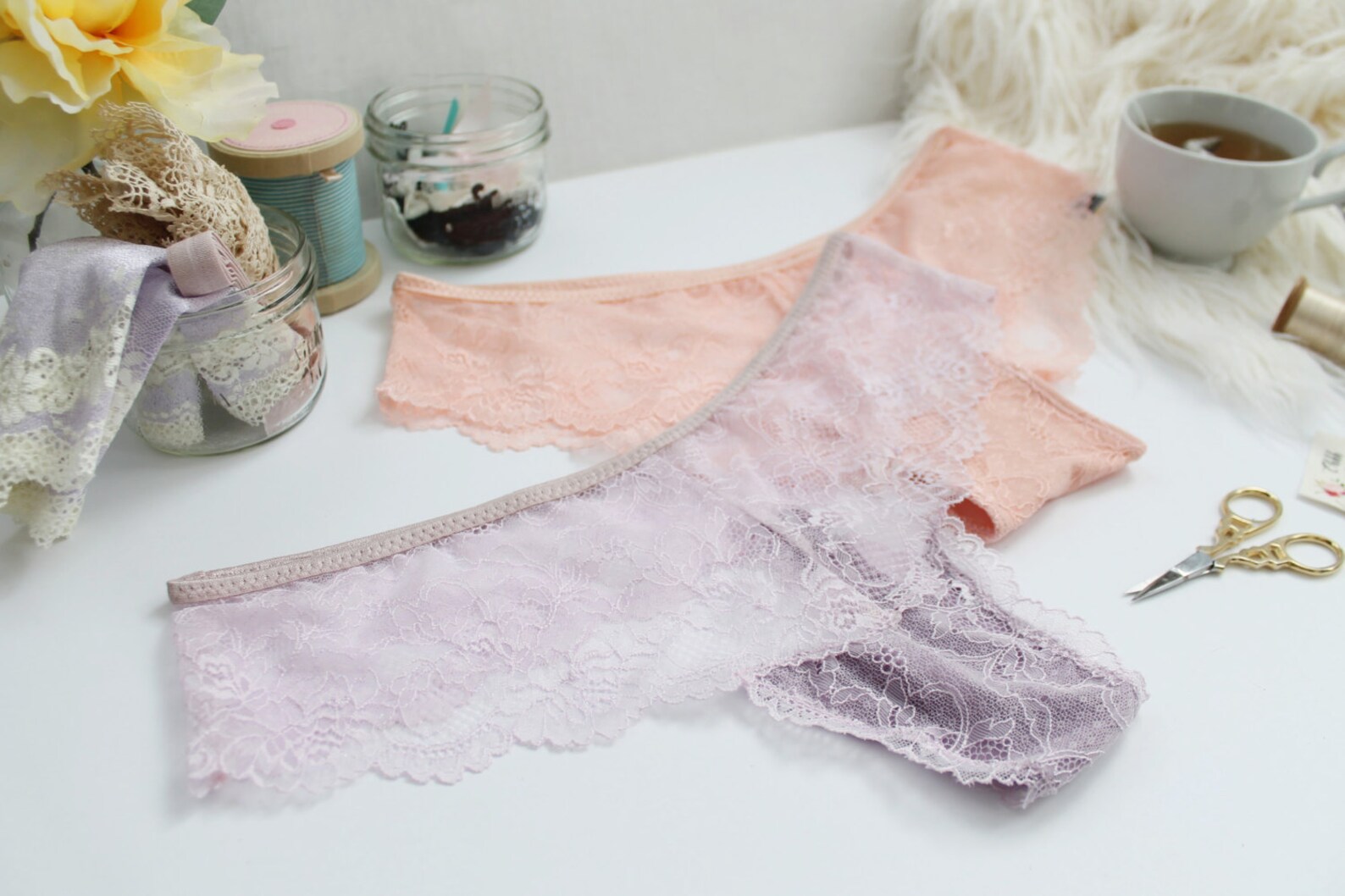The Ultimate Lace Panties Sewing Pattern DIY Thong and Hipster Etsy