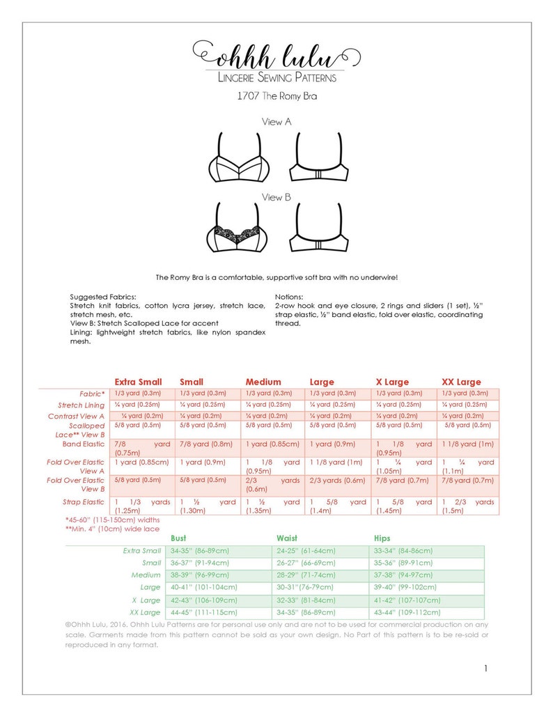 The Romy Soft Bra PDF Instant Download Sewing Pattern Comfortable Lingerie image 5