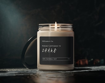 ドレイクを聴いているとしよう ソイワックスキャンドル 9オンス (ダーク)