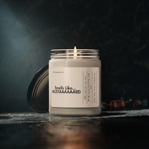 Kendrick Lamar Candle: Smells Like Mustaaaaaard, TV Off Inspired