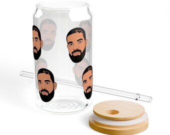 ドレイク ラバーボーイ 時代 リビー ガラス マグ - ヒップホップ ドリンクウェア デコレーション - 16 オンス