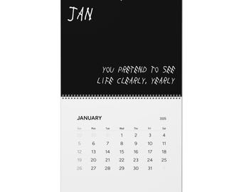 ドレイク「Slime You Out」ラップ歌詞入り2025年マンスリー壁掛けカレンダー - ファンへのギフト、音楽マンスリープランナー、ヒップホップインテリア