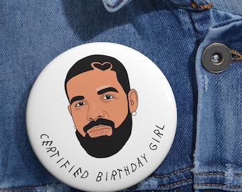 ドレイク認定バースデーガールピン